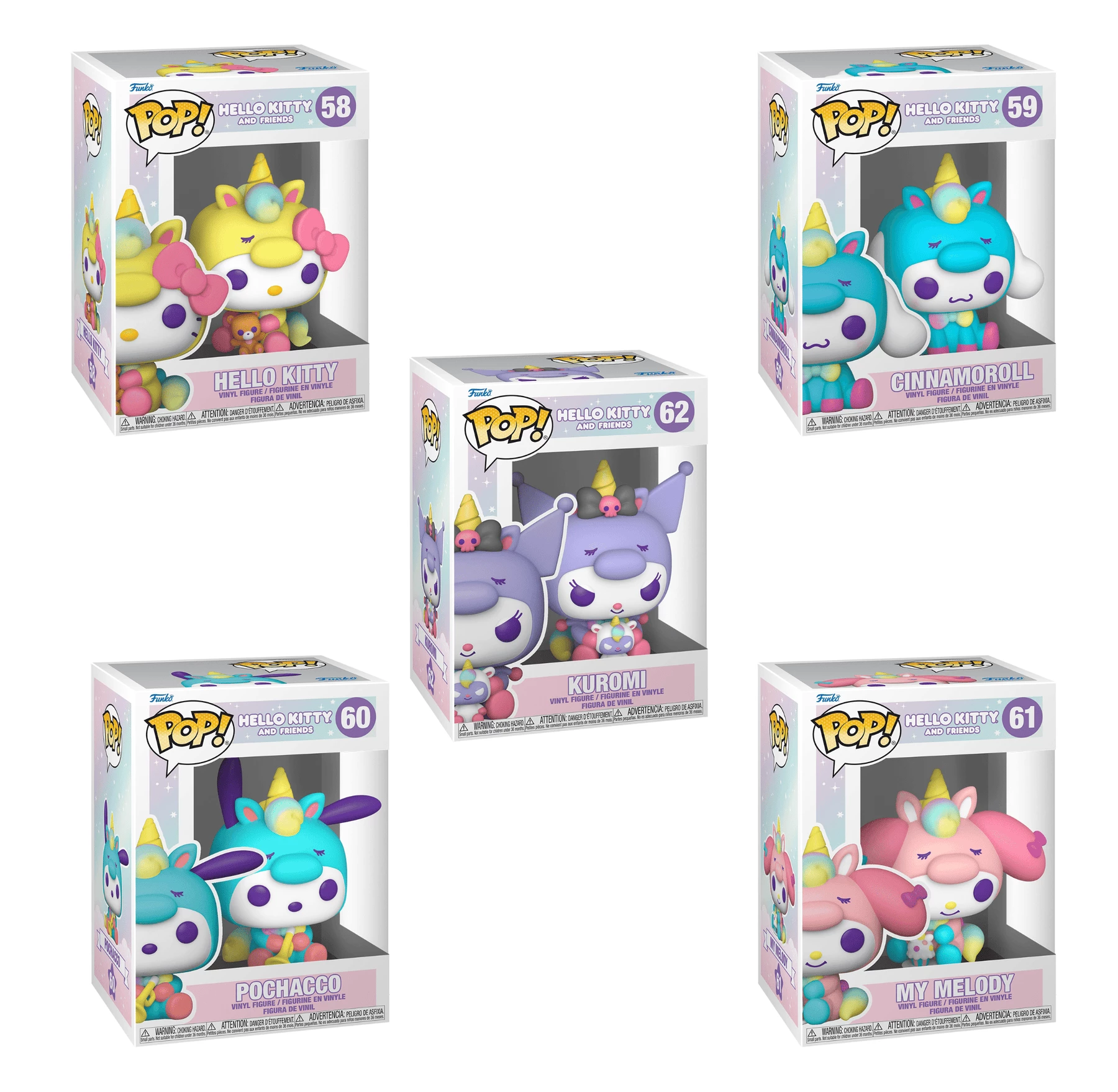 Hot Sale ???? Hello Kitty And Friends Funko Pop! Unicorn Party Complete Set Of 5 ⭐ 2 Hot Sale ???? Hello Kitty And Friends Funko Pop! Unicorn Party Complete Set Of 5 ⭐ - Image 2