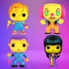 Best Pirce ✨ Horror Icons Funko Pop! Complete Set Of 4 (Neon Black Light) ????
