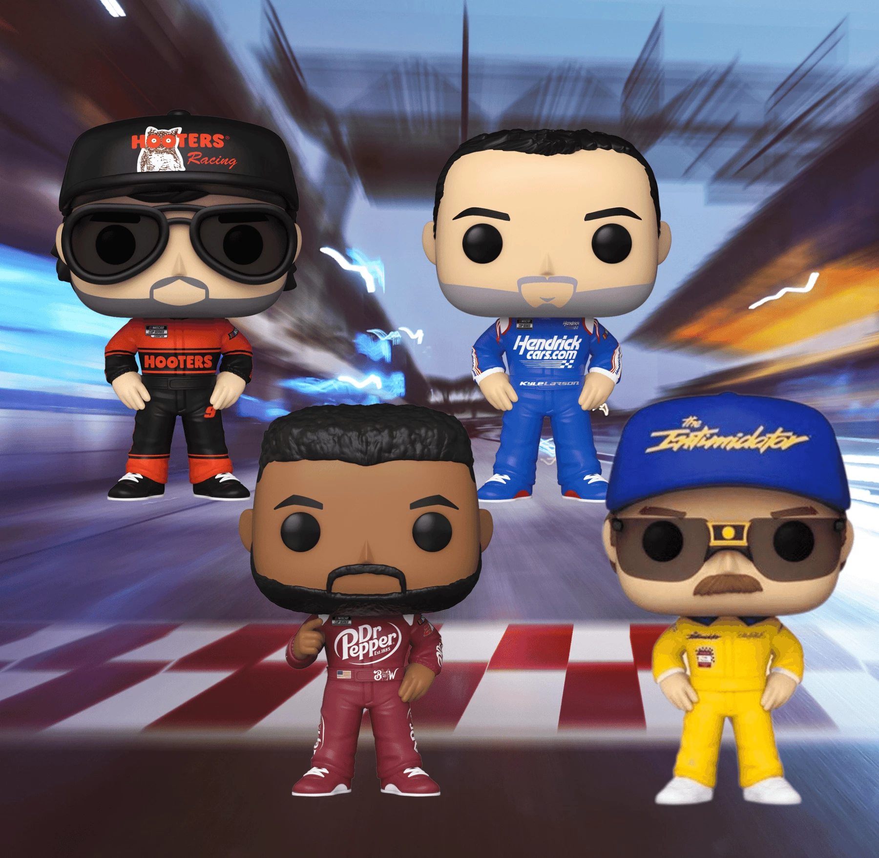 Promo ???? Nascar Funko Pop! Complete Set Of 4 (Series 4) ⌛ 1 Promo ???? Nascar Funko Pop! Complete Set Of 4 (Series 4) ⌛