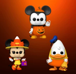 Cheap ???? Disney ???? Halloween Funko Pop! Complete Set Of 3 Trick Or Treat Bundle! ????