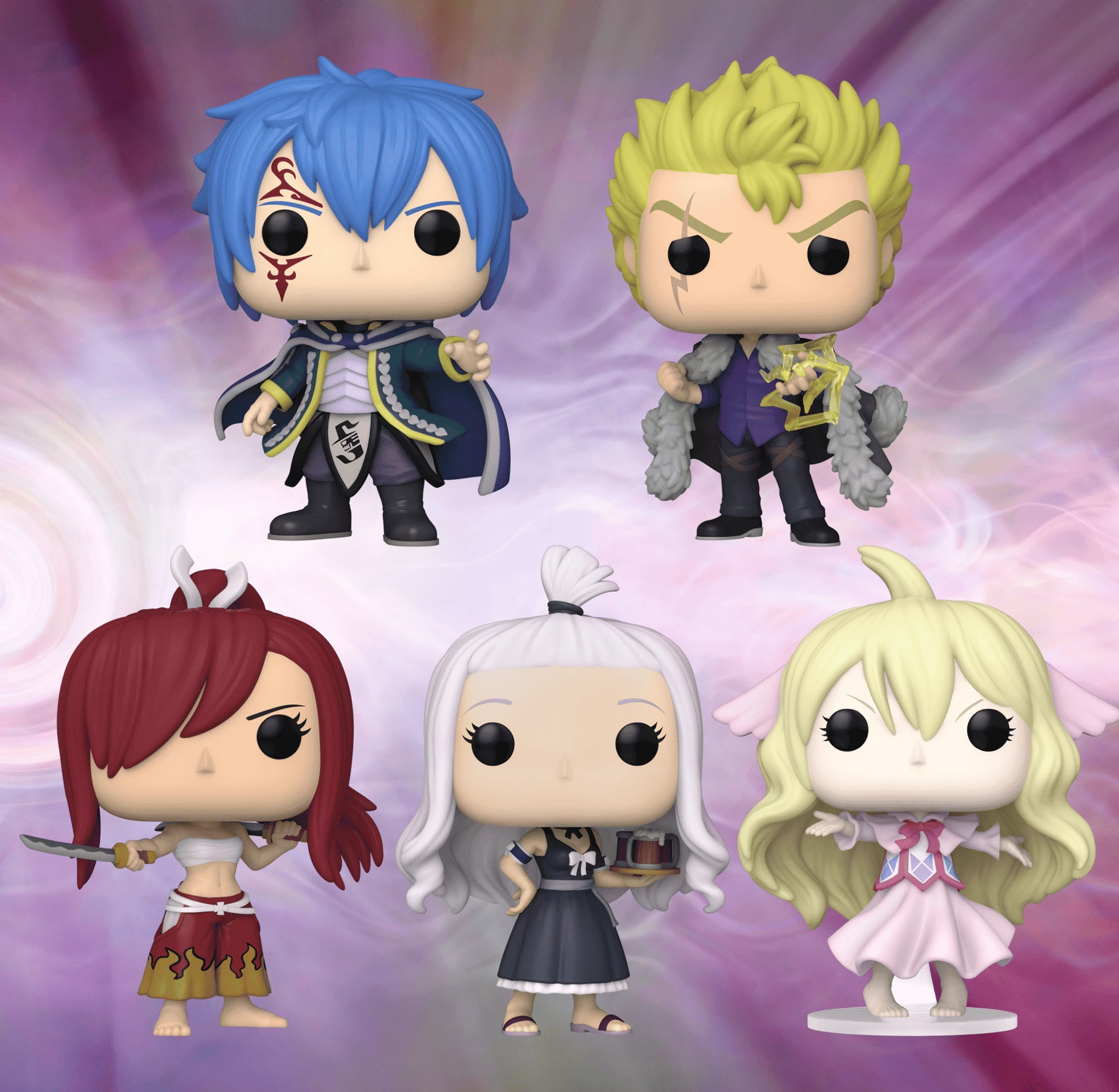 Coupon ???? Fairy Tail Funko Pop! Complete Set Of 5 ???? 1 Coupon ???? Fairy Tail Funko Pop! Complete Set Of 5 ????