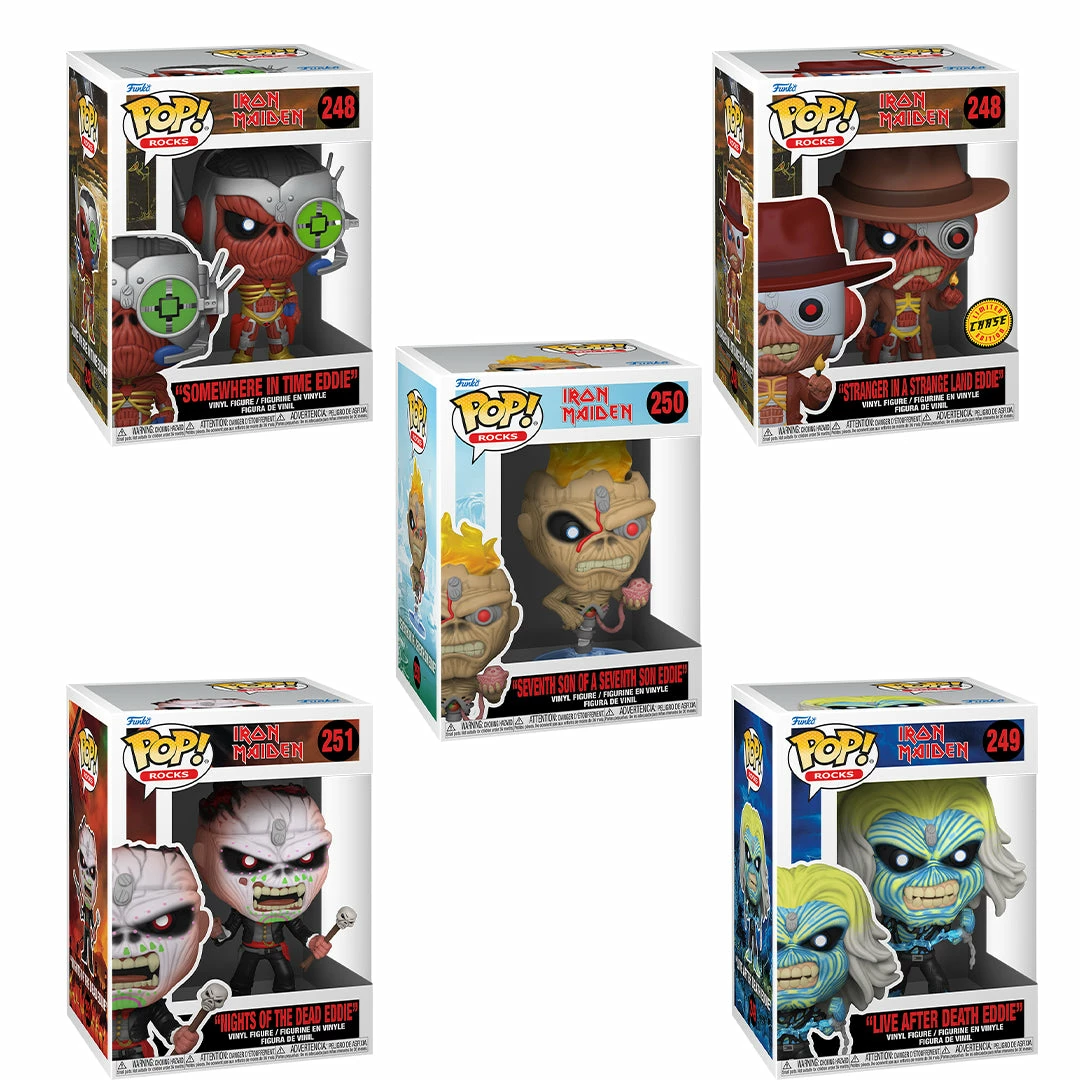 New ???? Iron Maiden Funko Pop! Complete Set Of 5 (CHASE Included) ✔️ 2 New ???? Iron Maiden Funko Pop! Complete Set Of 5 (CHASE Included) ✔️ - Image 2