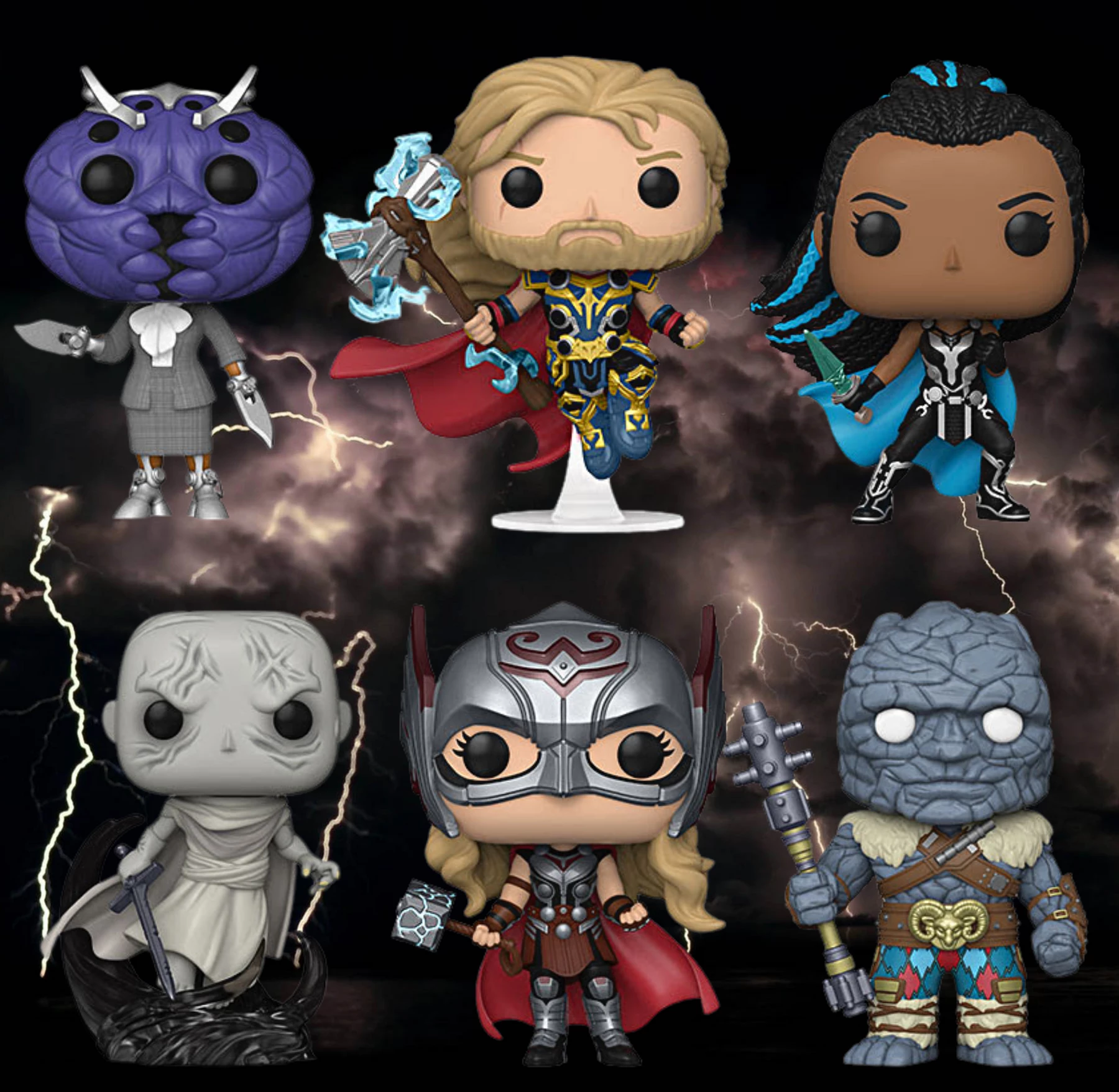 Hot Sale ✔️ Thor: Love And Thunder Funko Pop! Complete Set Of 6 ???? 1 Hot Sale ✔️ Thor: Love And Thunder Funko Pop! Complete Set Of 6 ????