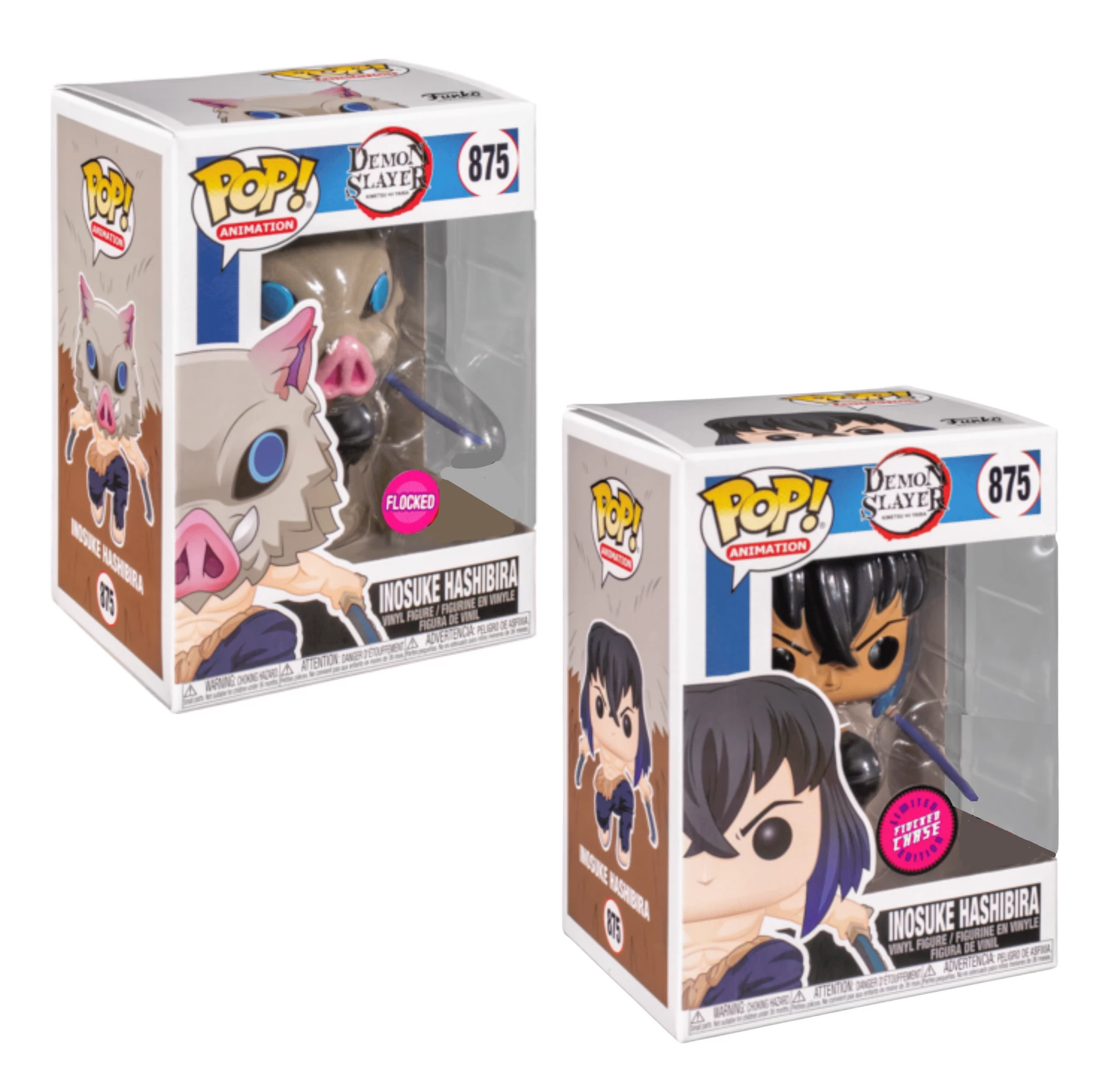 Brand new ???? Demon Slayer Funko Pop! Inosuke Hashibira (Flocked) #875 Common & CHASE ⭐ 2 Brand new ???? Demon Slayer Funko Pop! Inosuke Hashibira (Flocked) #875 Common & CHASE ⭐ - Image 2
