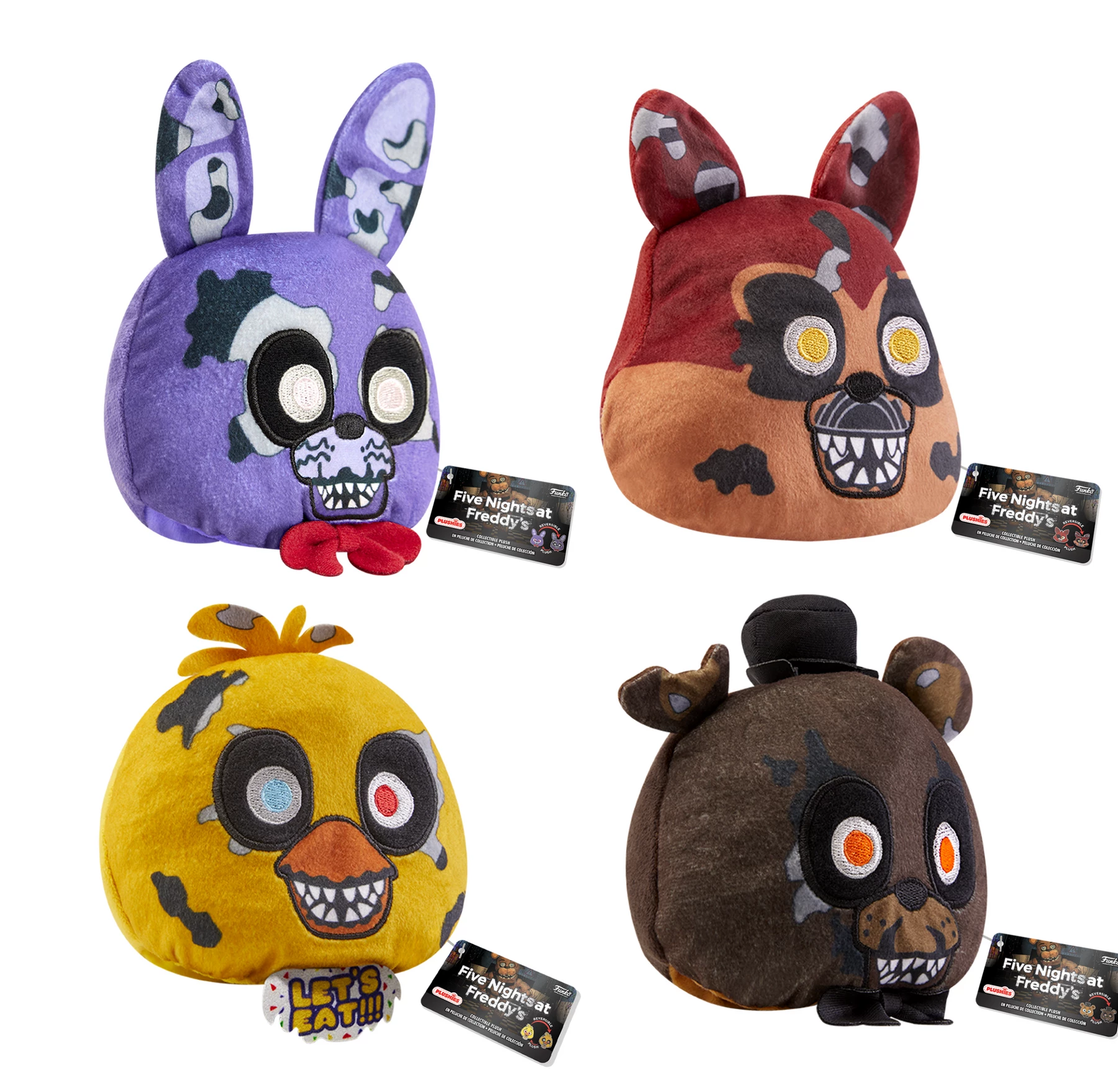 Cheapest ???? Five Nights At Freddy's Funko Plush! Complete Set Of 4 (Reversible Heads) 4in Plush ???? 4 Cheapest ???? Five Nights At Freddy's Funko Plush! Complete Set Of 4 (Reversible Heads) 4in Plush ???? - Image 4