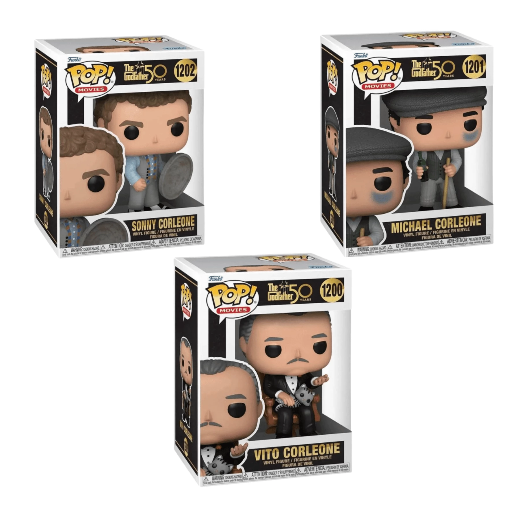 Budget ???? The Godfather 50th Anniversary Funko Pop! Complete Set Of 3 ⭐ 2 Budget ???? The Godfather 50th Anniversary Funko Pop! Complete Set Of 3 ⭐ - Image 2
