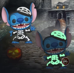 Coupon ???? Lilo & Stitch Funko Pop! Stitch (Skeleton) Set Of 2 (Common & CHASE) ????