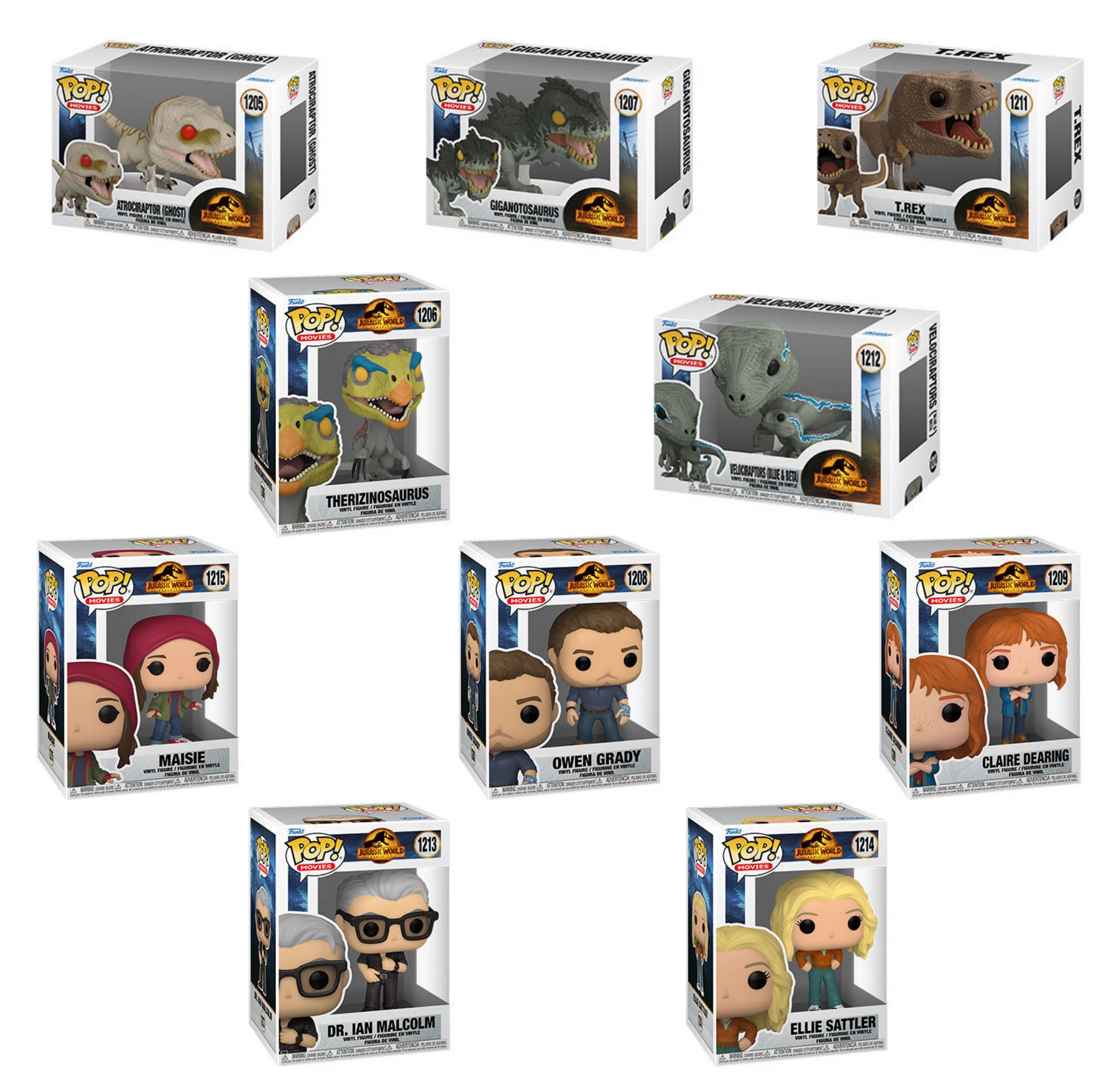 Best Sale ???? Jurassic World: Dominion Funko Pop! Complete Set Of 10 ???? 2 Best Sale ???? Jurassic World: Dominion Funko Pop! Complete Set Of 10 ???? - Image 2