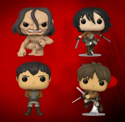 Best deal ???? Attack On Titan Funko Pop! Complete Set Of 4 ✔️