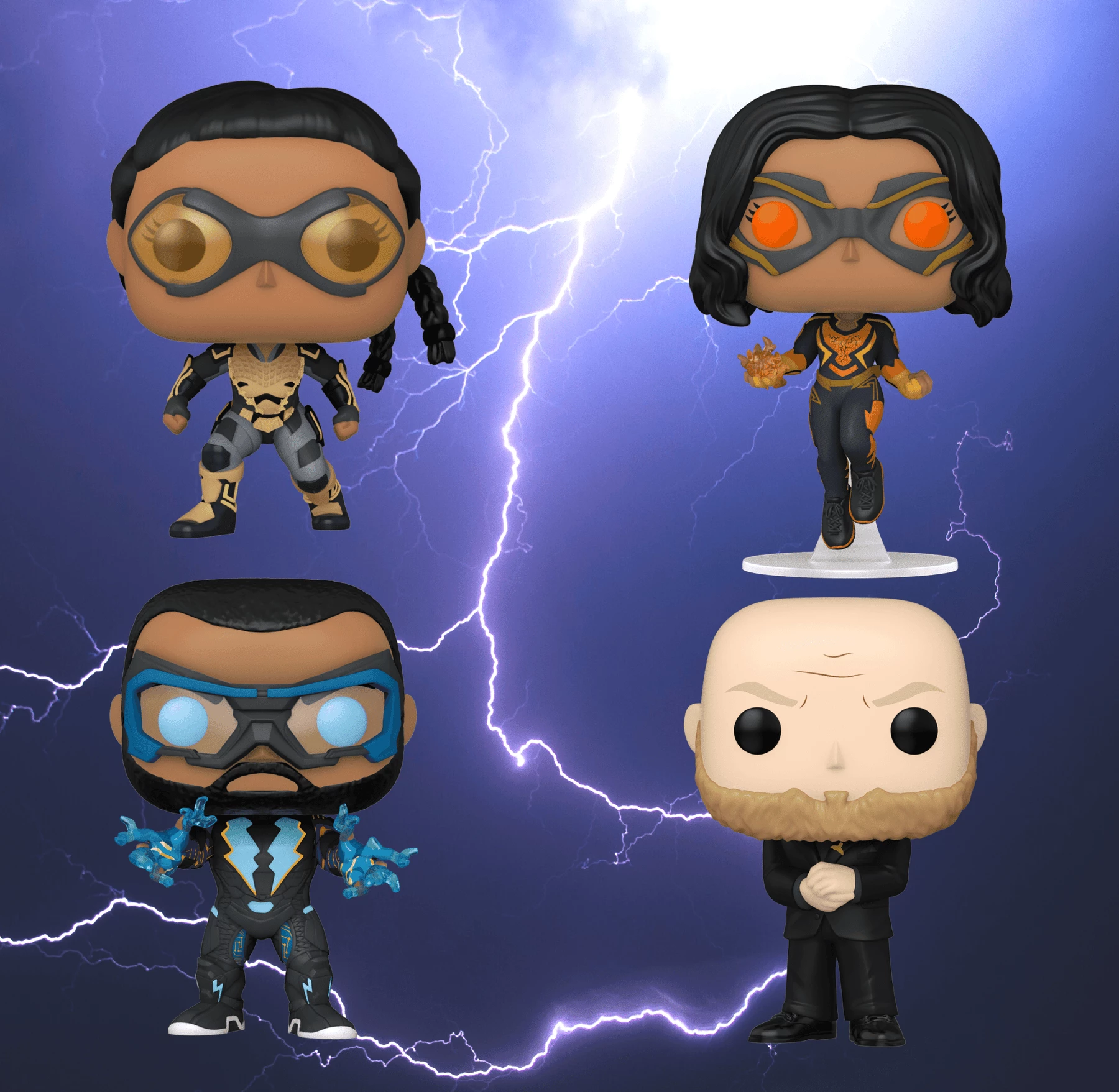 Buy ???? Black Lightning Funko Pop! Complete Set Of 4 ❤️ 1 Buy ???? Black Lightning Funko Pop! Complete Set Of 4 ❤️