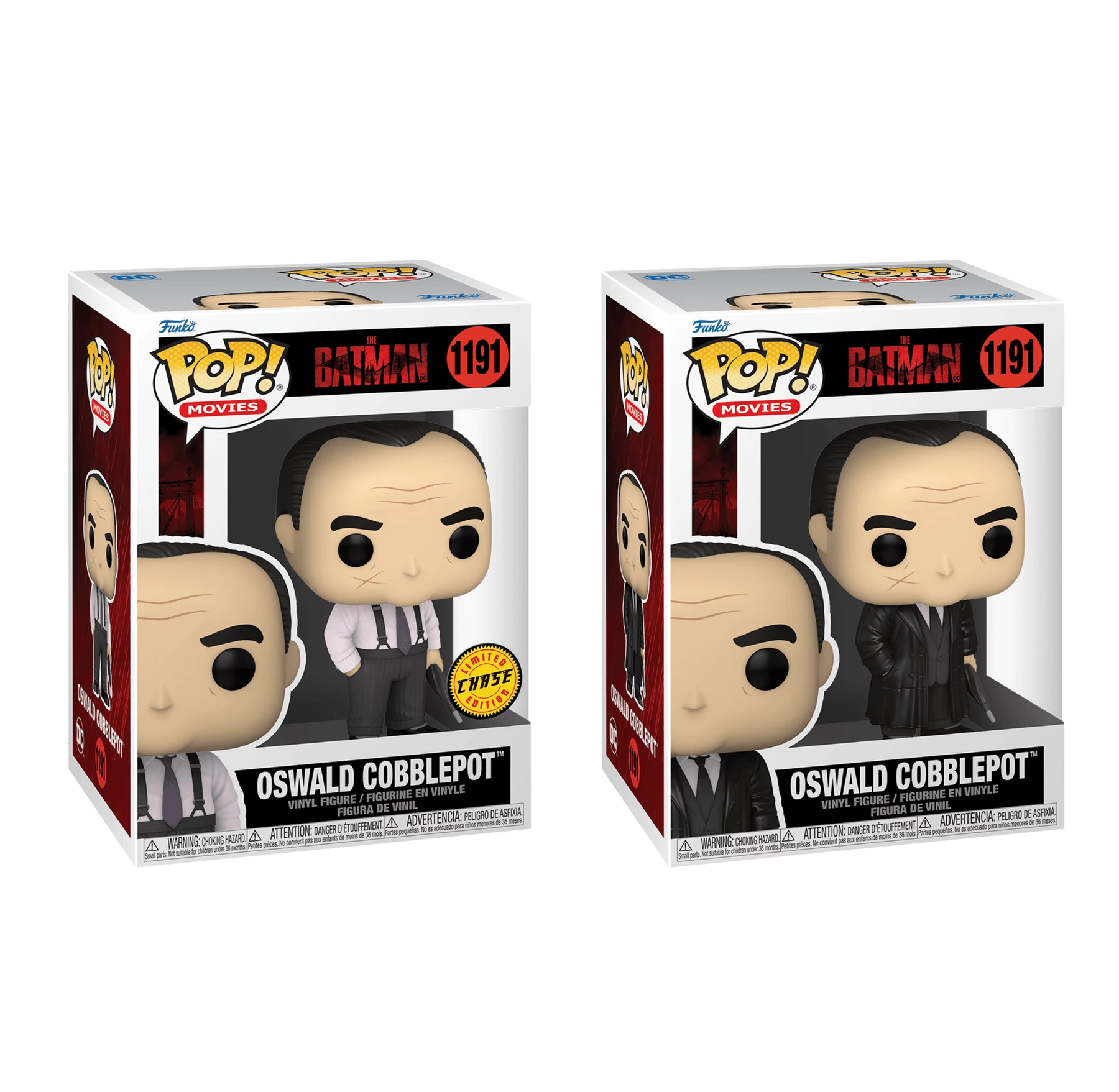 Discount ???? The Batman (2022) Funko Pop! Set Of 2 Oswald Cobblepot #1191 CHASE & Common ???? 2 Discount ???? The Batman (2022) Funko Pop! Set Of 2 Oswald Cobblepot #1191 CHASE & Common ???? - Image 2