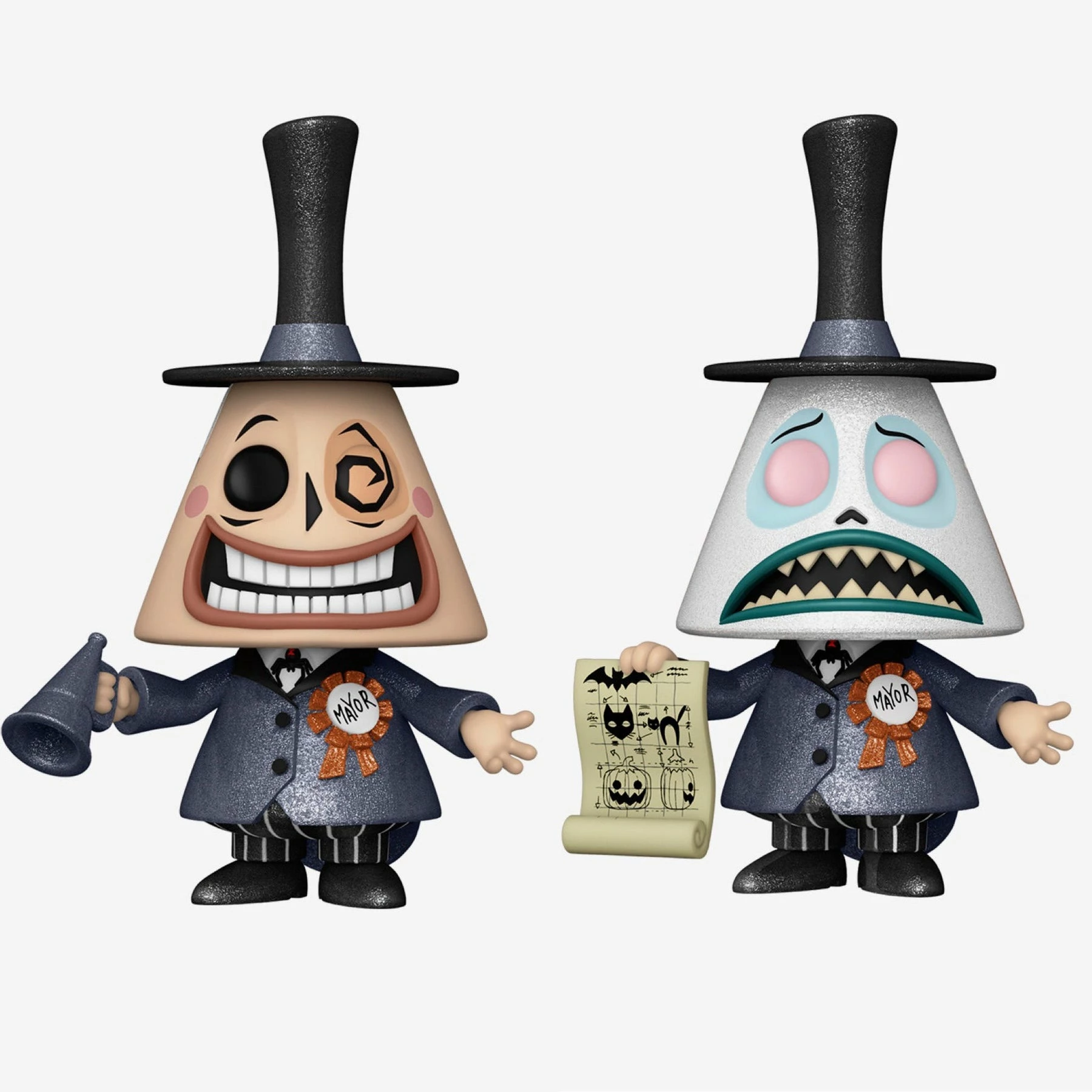 Cheap ???? The Nightmare Before ???? Christmas Funko Pop! The Mayor (Diamond Glitter) Set Of 2 Common & CHASE ✔️ 2 Cheap ???? The Nightmare Before ???? Christmas Funko Pop! The Mayor (Diamond Glitter) Set Of 2 Common & CHASE ✔️ - Image 2