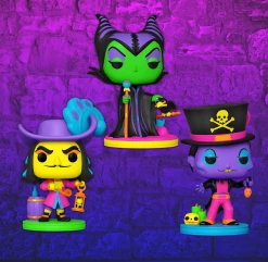 Coupon ???? Disney Villains Funko Pop! Complete Set Of 3 (Neon Black Light) ⌛