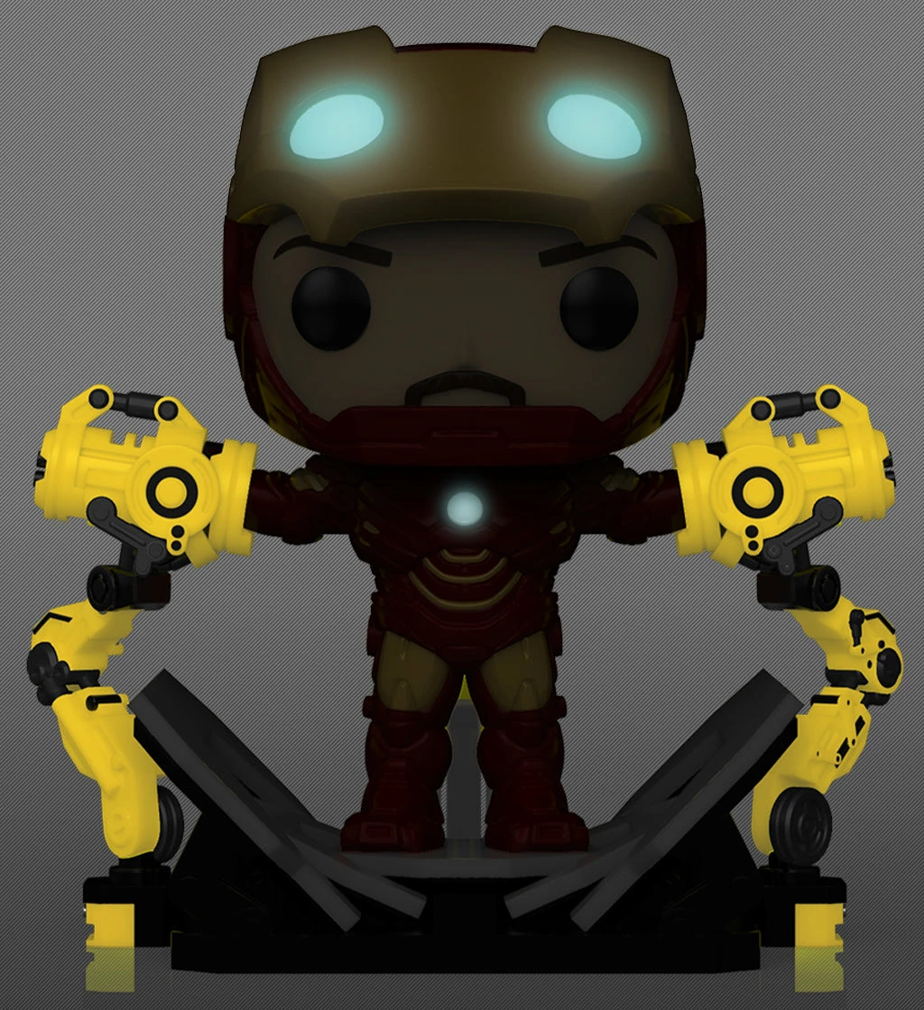Best Pirce ???? Iron Man 2 Funko Pop! Deluxe Iron Man (with Gantry) 6in (GITD) #905 ???? 3 Best Pirce ???? Iron Man 2 Funko Pop! Deluxe Iron Man (with Gantry) 6in (GITD) #905 ???? - Image 3