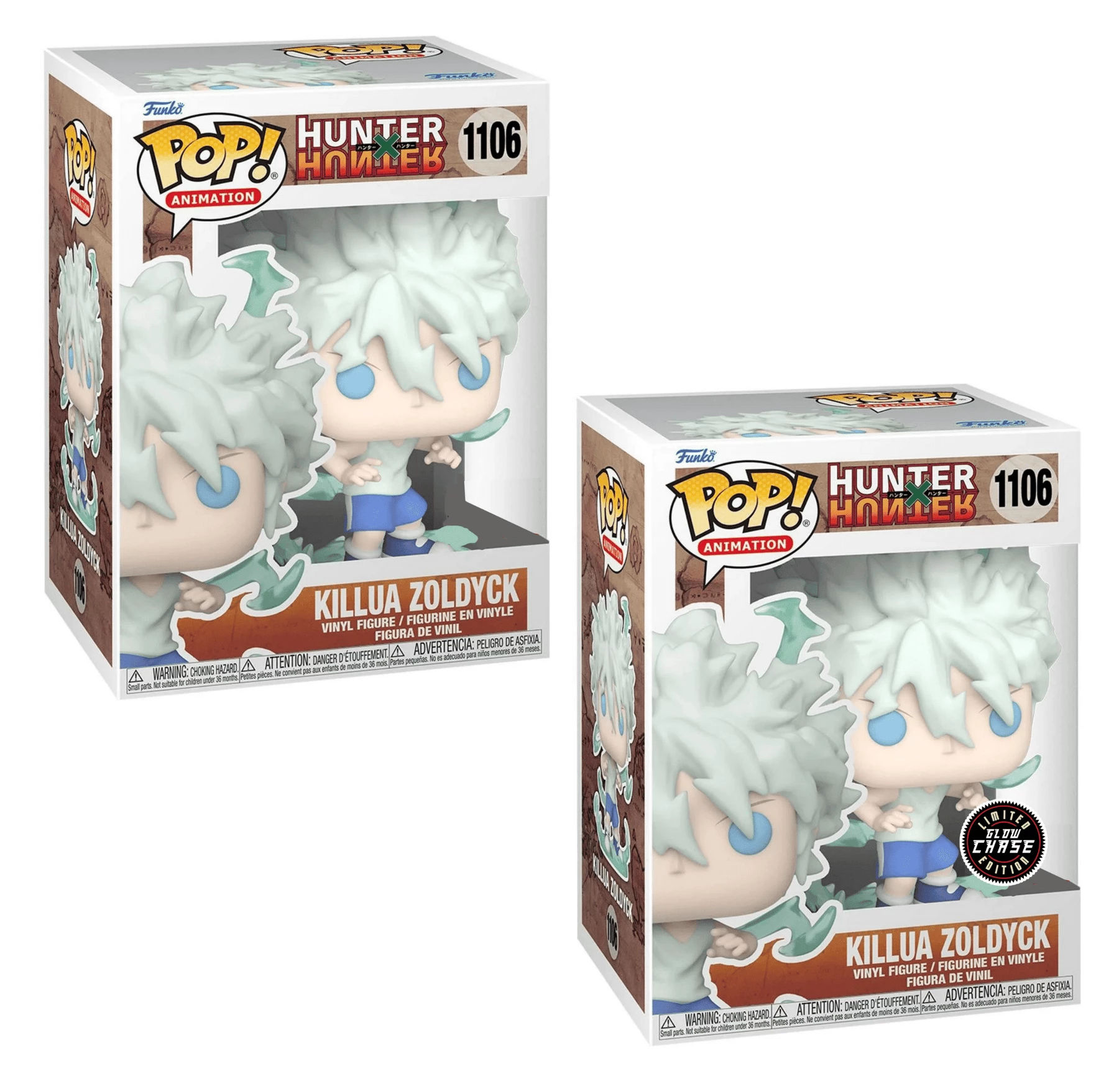 Outlet ???? Hunter X Hunter Funko Pop! Killua Zoldyck (Godspeed) #1106 Set Of 2 (Common & CHASE) ???? 2 Outlet ???? Hunter X Hunter Funko Pop! Killua Zoldyck (Godspeed) #1106 Set Of 2 (Common & CHASE) ???? - Image 2