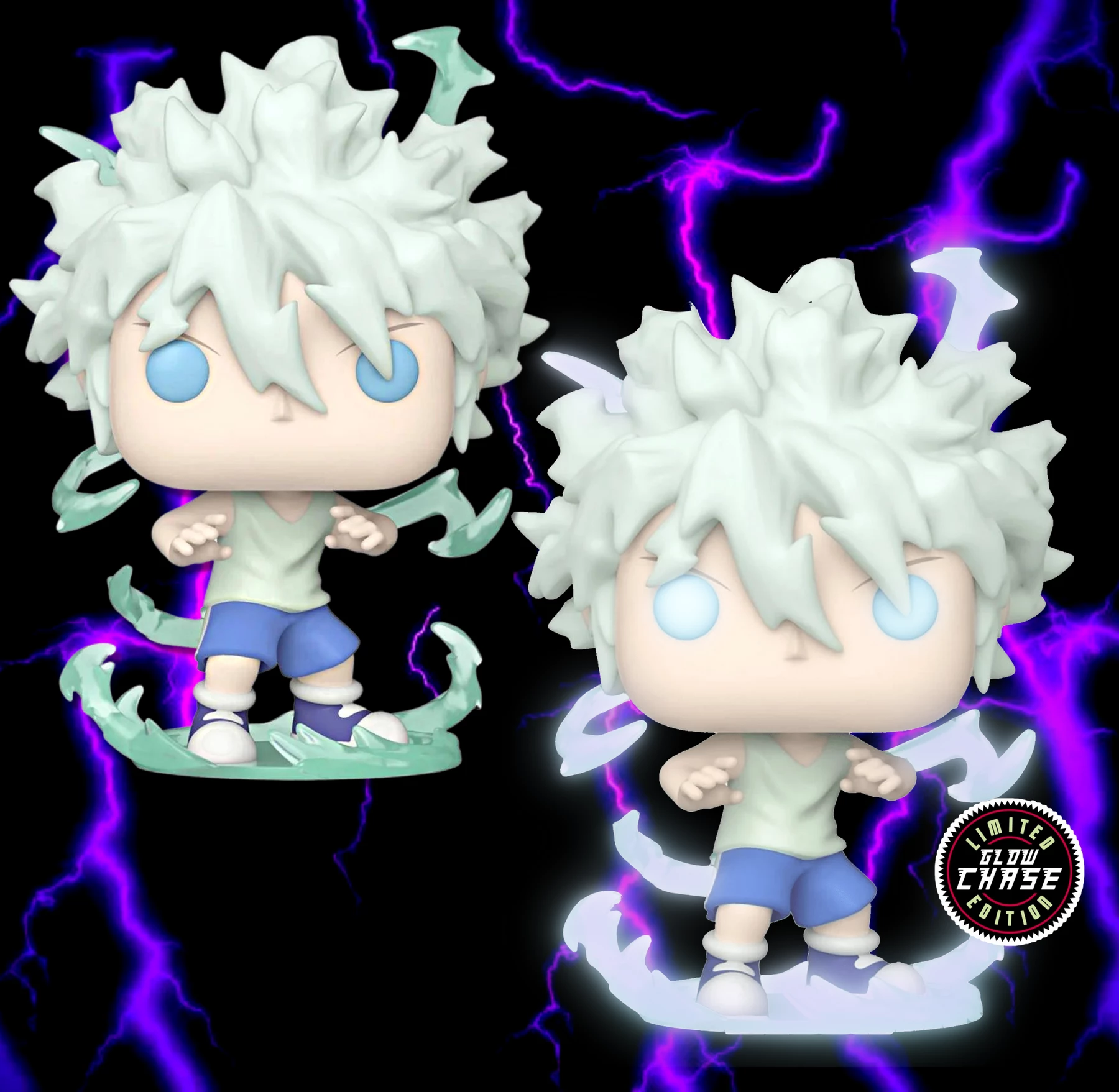 Outlet ???? Hunter X Hunter Funko Pop! Killua Zoldyck (Godspeed) #1106 Set Of 2 (Common & CHASE) ???? 1 Outlet ???? Hunter X Hunter Funko Pop! Killua Zoldyck (Godspeed) #1106 Set Of 2 (Common & CHASE) ????