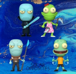 Brand new ???? Solar Opposites Funko Pop! Complete Set Of 4 (Series 1) ????