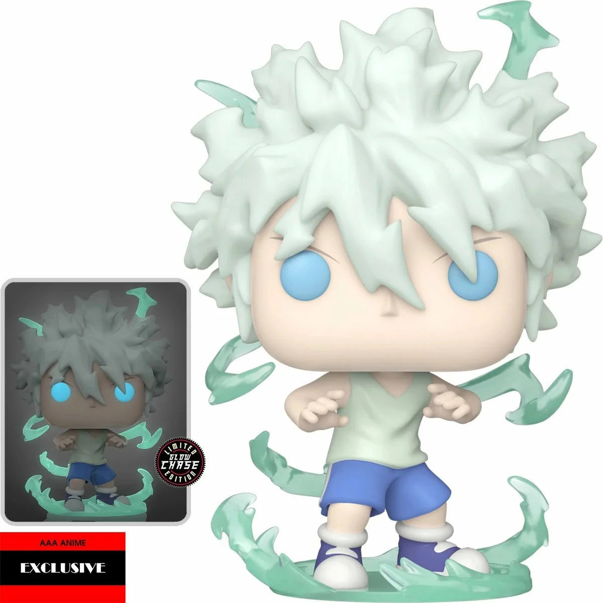 Outlet ???? Hunter X Hunter Funko Pop! Killua Zoldyck (Godspeed) #1106 Set Of 2 (Common & CHASE) ???? 3 Outlet ???? Hunter X Hunter Funko Pop! Killua Zoldyck (Godspeed) #1106 Set Of 2 (Common & CHASE) ???? - Image 3