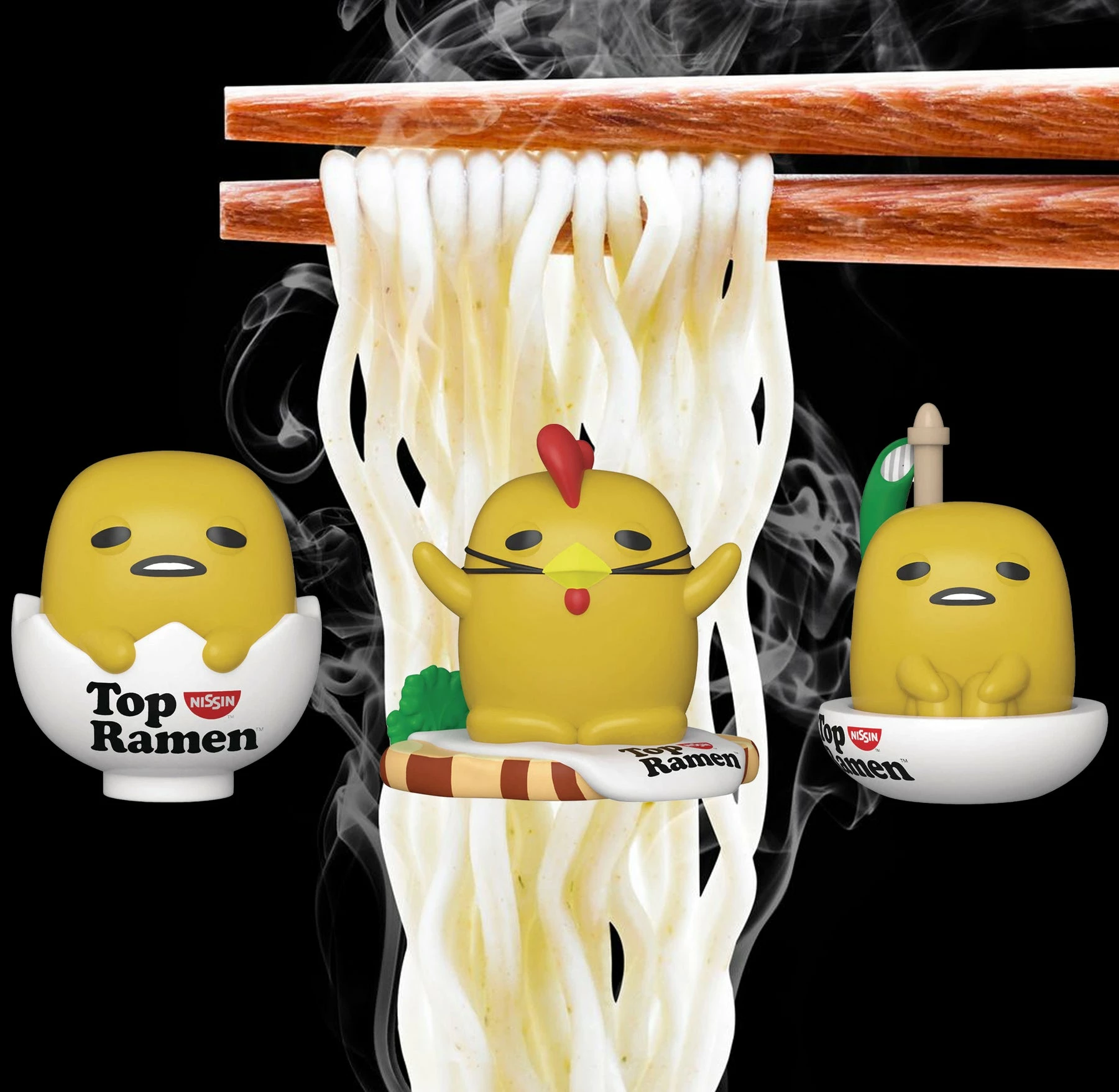 Promo ???? Gudetama X Top Ramen Funko Pop! Set Of 3 ???? 1 Promo ???? Gudetama X Top Ramen Funko Pop! Set Of 3 ????