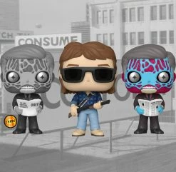 Deals ???? They Live Funko Pop! Complete Set Of 3 (CHASE Included) ⌛